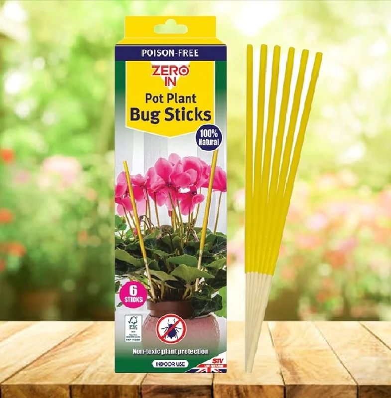 Pot Plant Bug Sticks 6PK ZER018 - Image 1