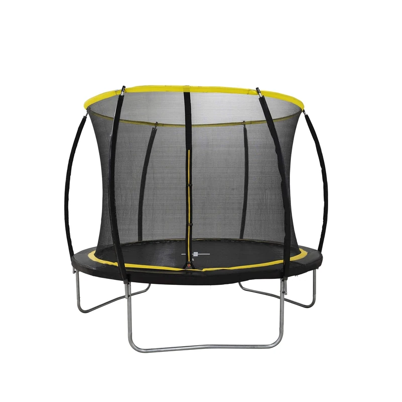 Dunlop Trampoline 6ft - 183 x 50 cm - Garden Trampoline with Safety Net 200 cm - Children's Trampoline - Max. 80 kg - Black/Yellow