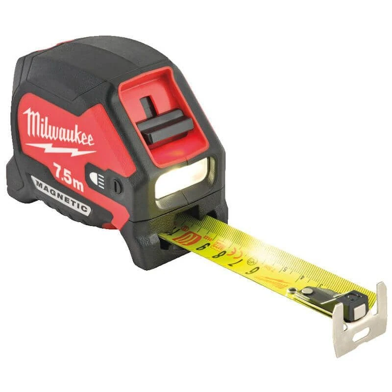 Milwaukee 493249469 7.5 m LED Magnetic Tape Measure