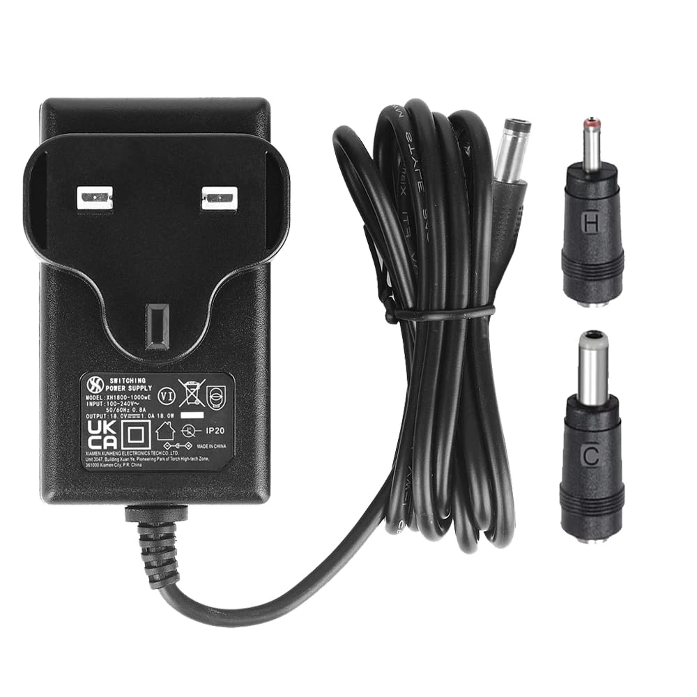 Security-01 AC to DC 18V 1A Power Adapter Supply, Plug 5.5mm x 2.1mm, fit for 18Vdc Logitech Radio, Speaker, Sound Bar (NOT for Drill and Drill Battery)