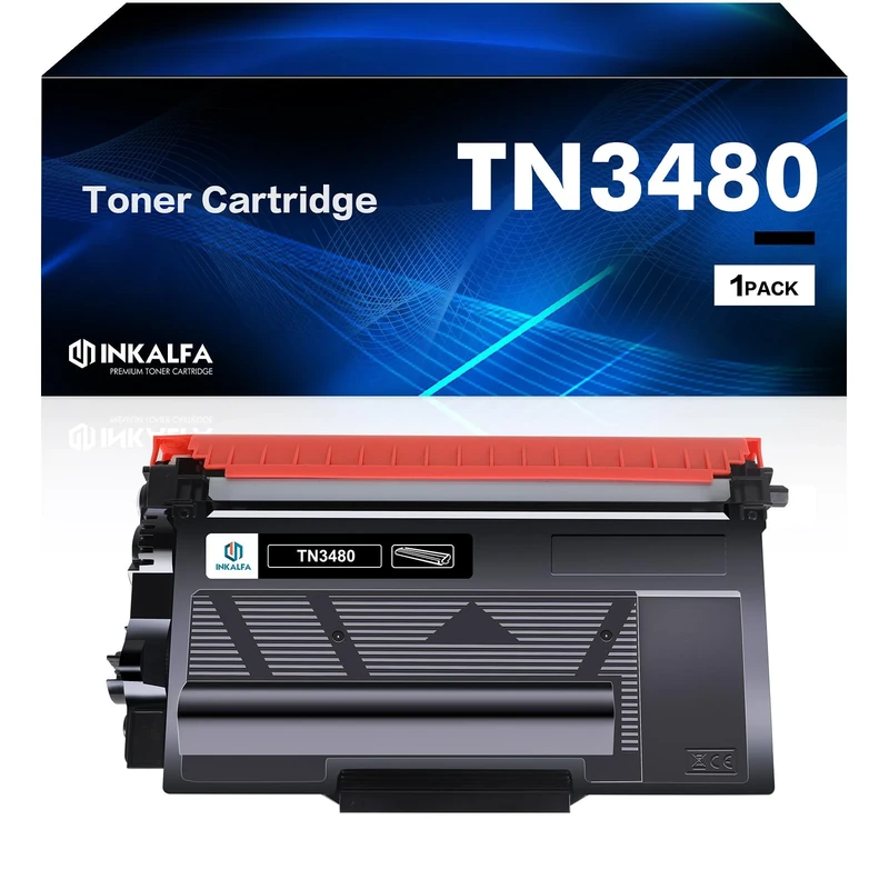 inkalfa Compatible TN3480 Toner Cartridge for Brother TN-3480 TN 3480 TN-3430 TN3430 HL-L6400DW HL-L5100DN MFC-L5700DN MFC-L5750DW HL-L5200DW HL-L5000D DCP-L5500DN DCP-L5600DN DCP-L5650DN Black