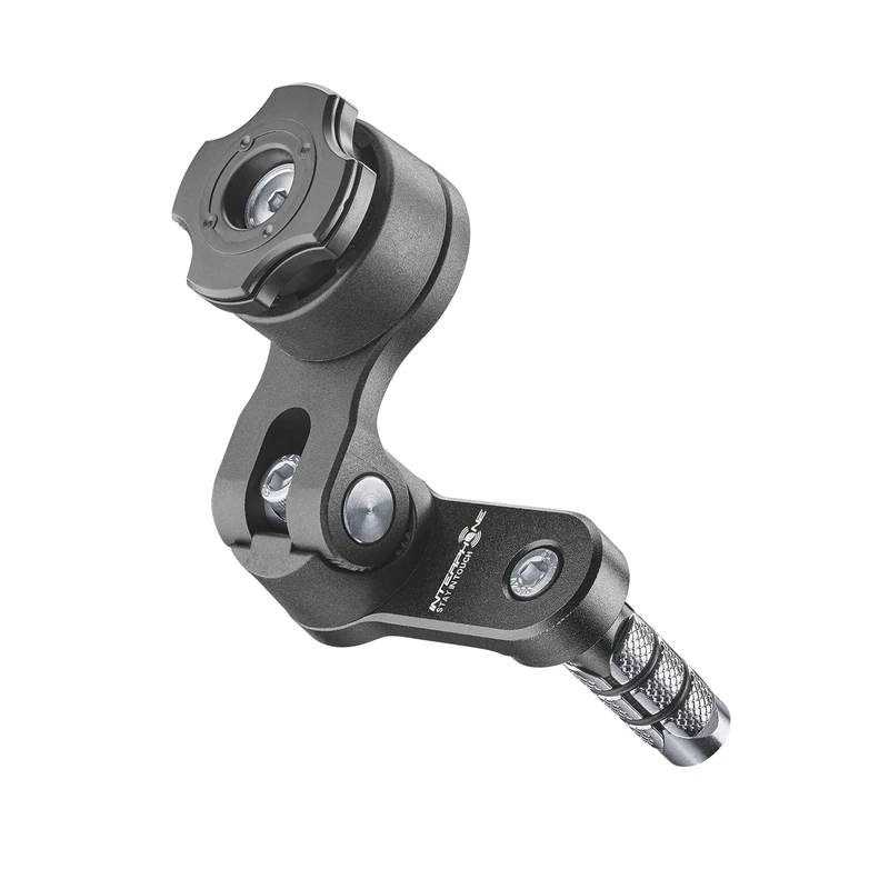 INTERPHONE - Quiklox modular system - Motorcycle holder support - Quiklox attachment for steering head -to -diameter 13/25.4mm - adjustable 360 ° horizontal 90 ° vertical - Quick release attachment