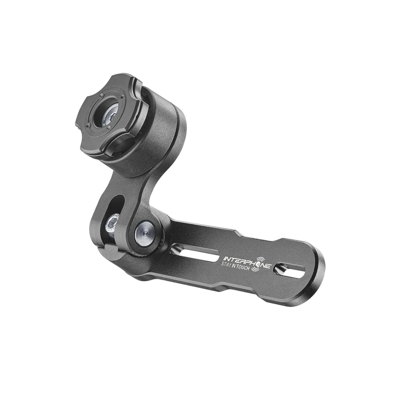 INTERPHONE - Quiklox modular system - Motorcycle holder support - Quiklox hooking for Cover Bracket -Fumed Bracket Bracket - Adjustable 360 Horizontal 90 Vertical - Quick release attachment
