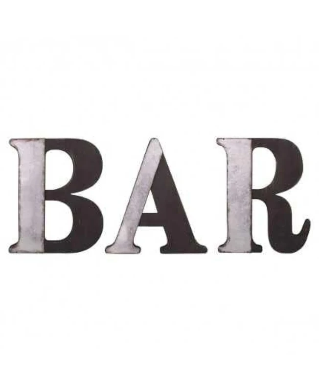 Antic Line Letter Bar Zinc/Black H: 40 - Image 1