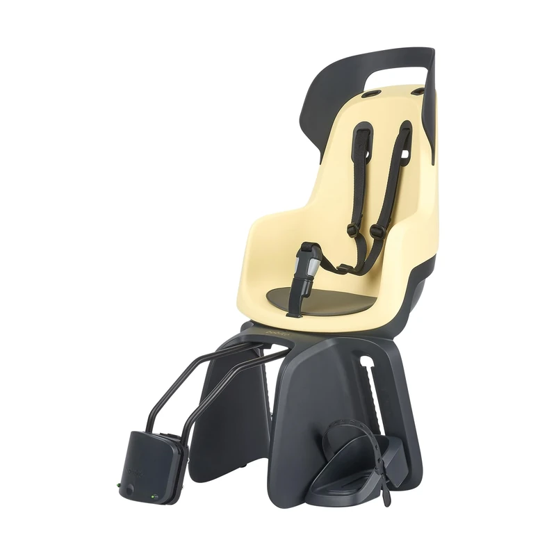 BOBIKE 8012700001 - Rear Bicycle Child Seat GO MAXI RS Reclining System For Frame – Safe for Kids 9 Months to 6 Years, Up to 22kg, Lemon Sorbet