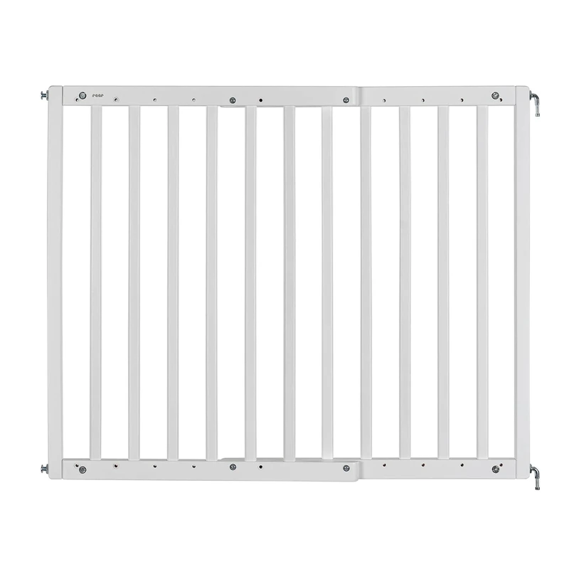 reer Door Gate and Stair Safety Gate | Building Kit for Self-Assembly | for Screwing | Extendible 63-103.5 cm | White
