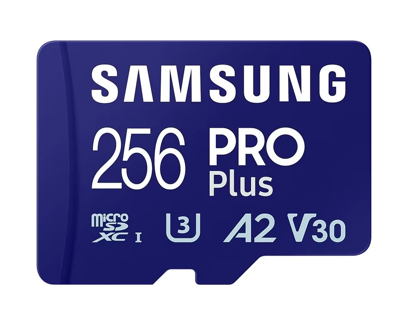 Samsung PRO Plus MicroSD Card, 256 GB, UHS-I U3, Full HD & 4K UHD, Read Speed 180 MB/s, Write Speed 130 MB/s, Memory Card for Cameras and Drones, Includes USB Card Reader, MB-MD256SA/EU