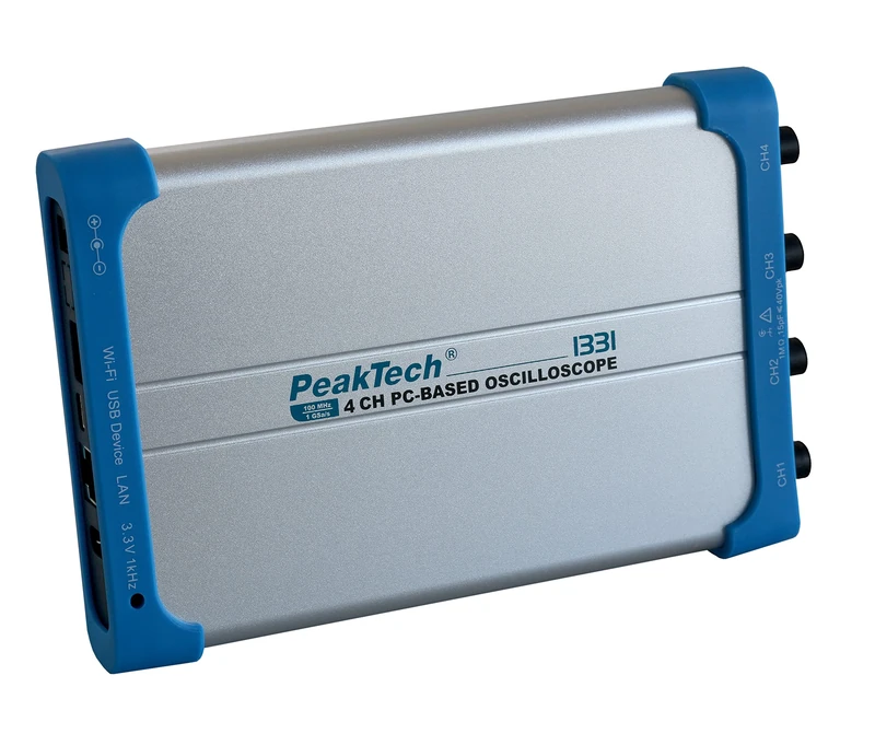 PeakTech, 1331 PC Oscilloscope 4 Channel 100MHz 1GS/s USB LAN Interface PC Software P 1326