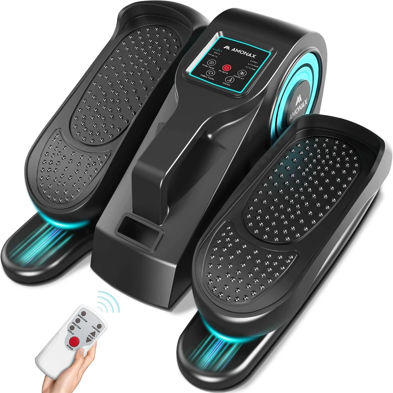 Amonax Electric Pedal Exerciser - Seated Under Desk Elliptical (Black)