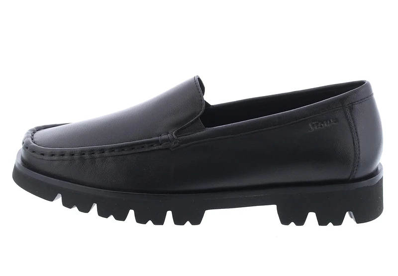 Sioux Women's Cortizia-729 Moccasin, Black, 10.5 UK