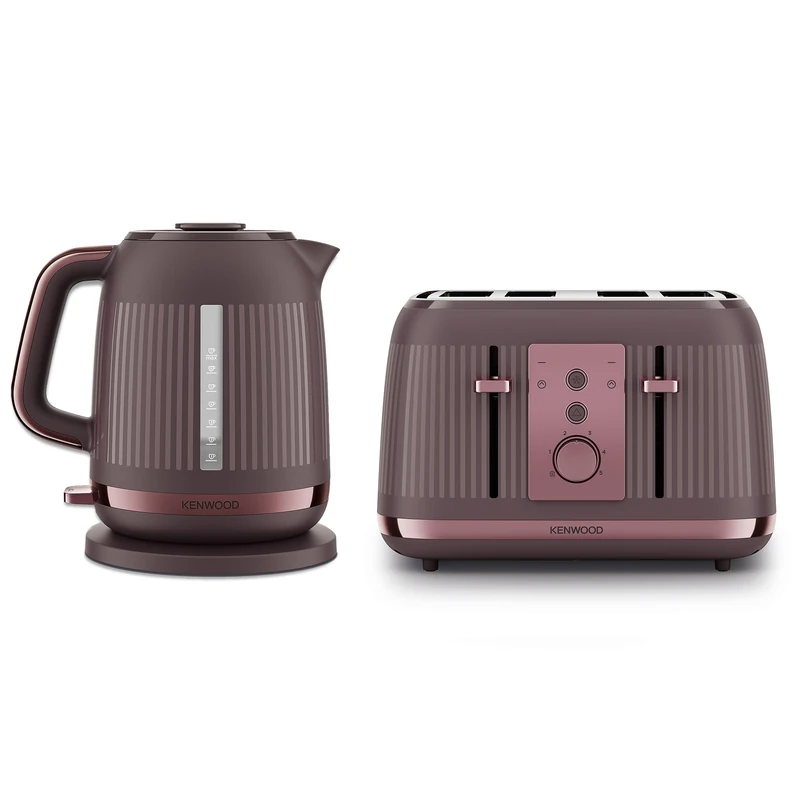 Kenwood Dusk Electric Kettle With Kenwood Dusk Toaster, 4 Slot Toaster
