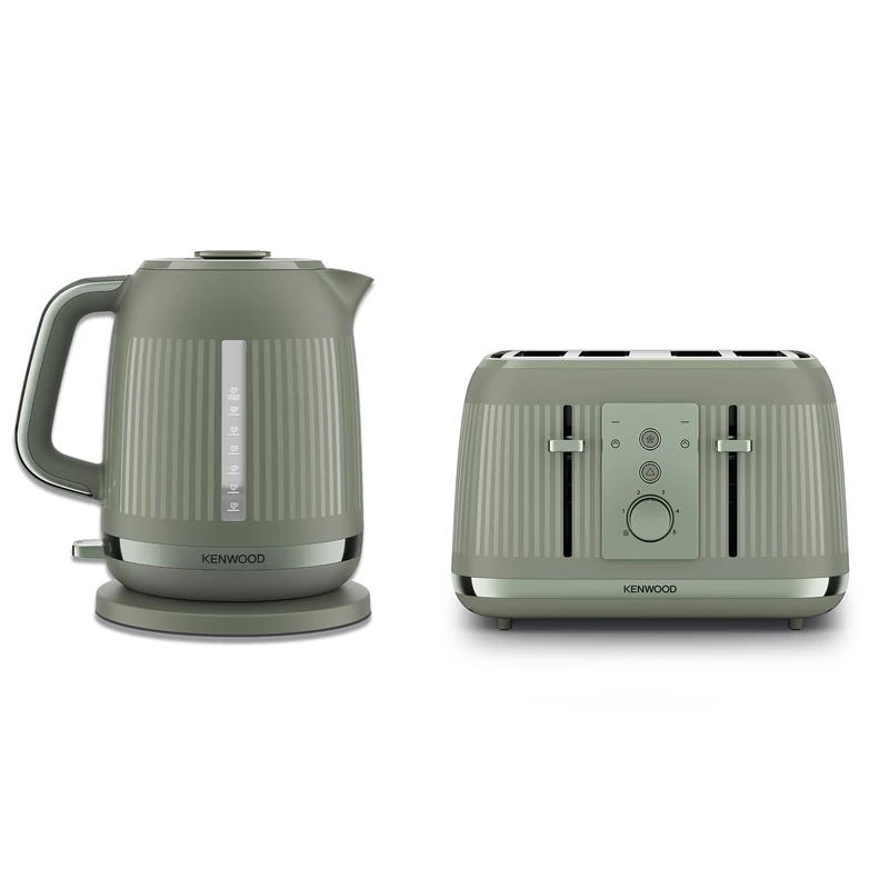Kenwood Dusk Electric Kettle With Kenwood Dusk Toaster, 4 Slot Toaster