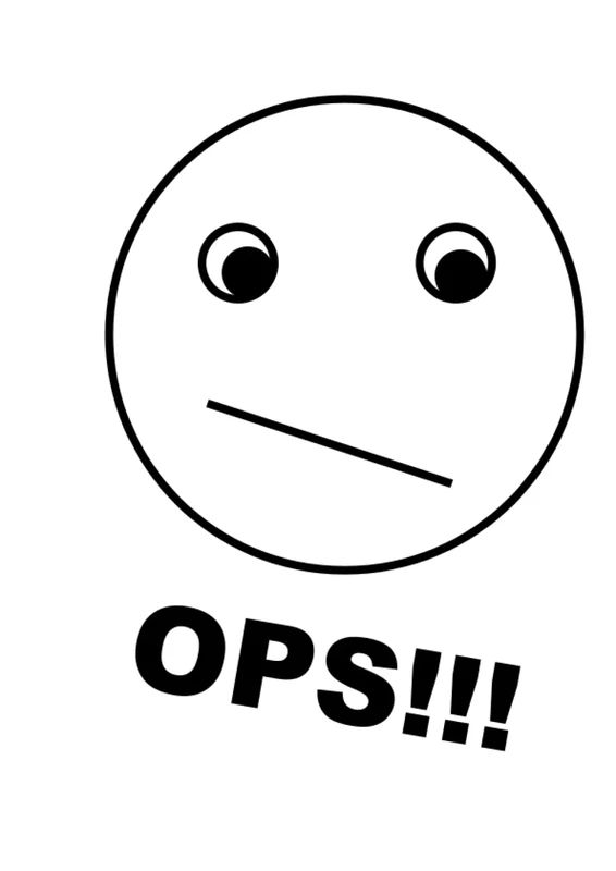 Quaderno a righe per ragazzi e ragazze OPS!!!: Quaderno per la scuola con righe da 4 mm formato A4 (Quaderni con faccine)