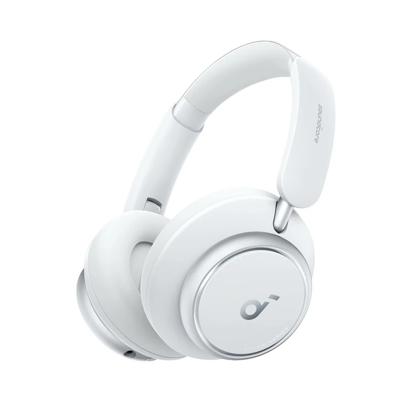 soundcore by Anker Space Q45 Adaptive Noise Cancelling Headphones, Reduce Noise By Up to 98%, Ultra Long 50H Playtime, App Control, Hi-Res Sound with Details, Bluetooth 5.3 (White)