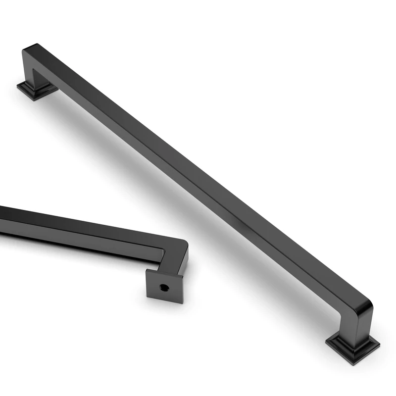 Asidrama 10 Pack 10 Inch(256mm) Matte Black Cabinet Pulls Cabinet Handles Cupboard Handles Kitchen Cabinet Hardware for Cupboard Drawer Pulls