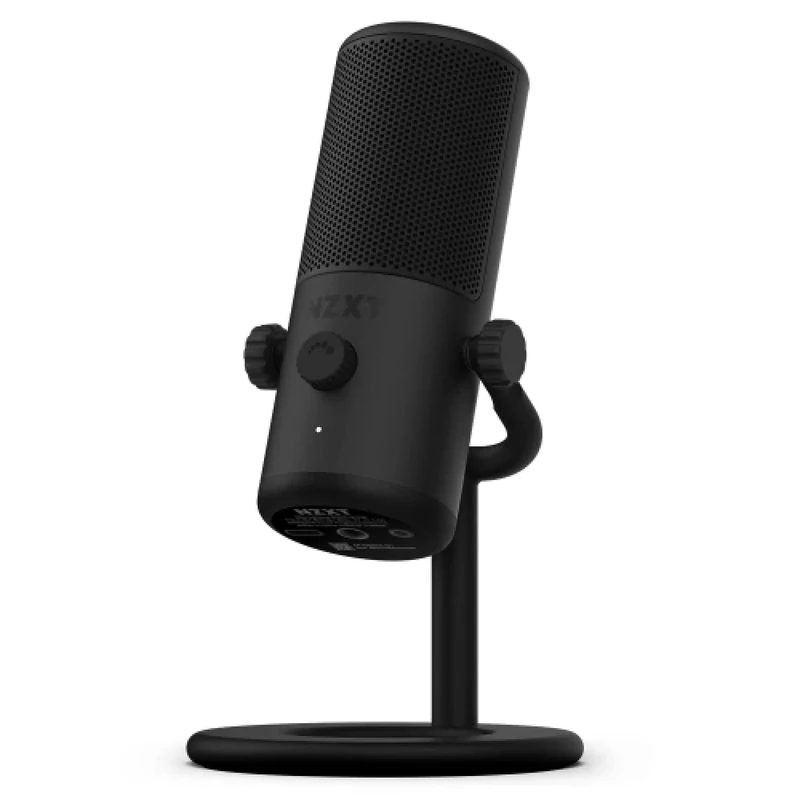 NZXT Capsule Mini USB Microphone – AP-WMMIC-B1- High Resolution – Cardioid Polar Pattern – Ideal for Streaming, Content Creation & Podcasting – Built-in Pop Filter - Adjustable Stand – Black
