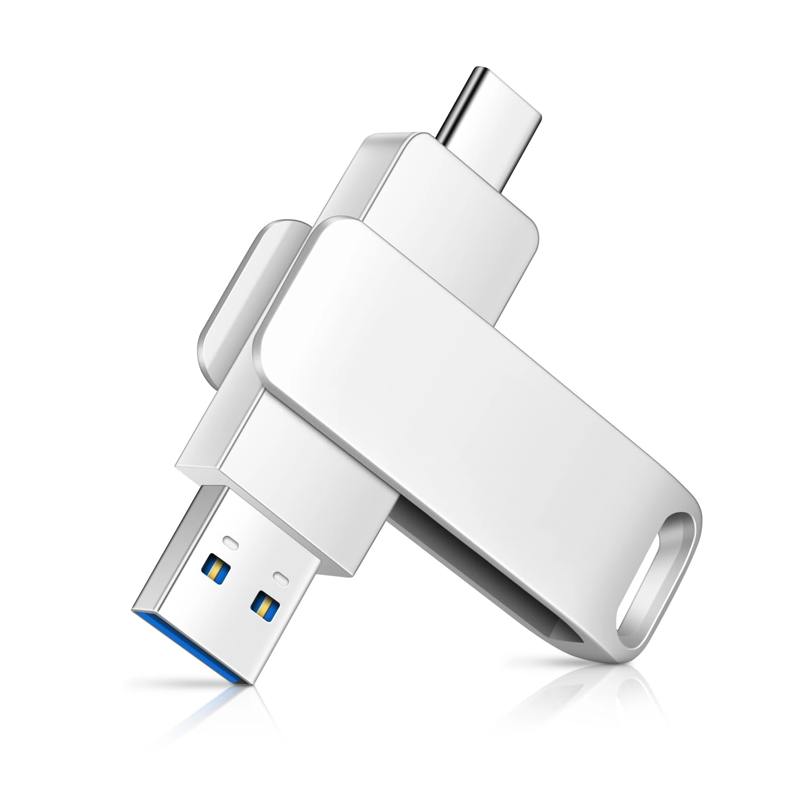 USB Stick, MYPIN 128G USB3.0 Flash Drives Memory Stick USB Drive with Type C for Computer/Laptop/Android for Photo/Video/Music/File