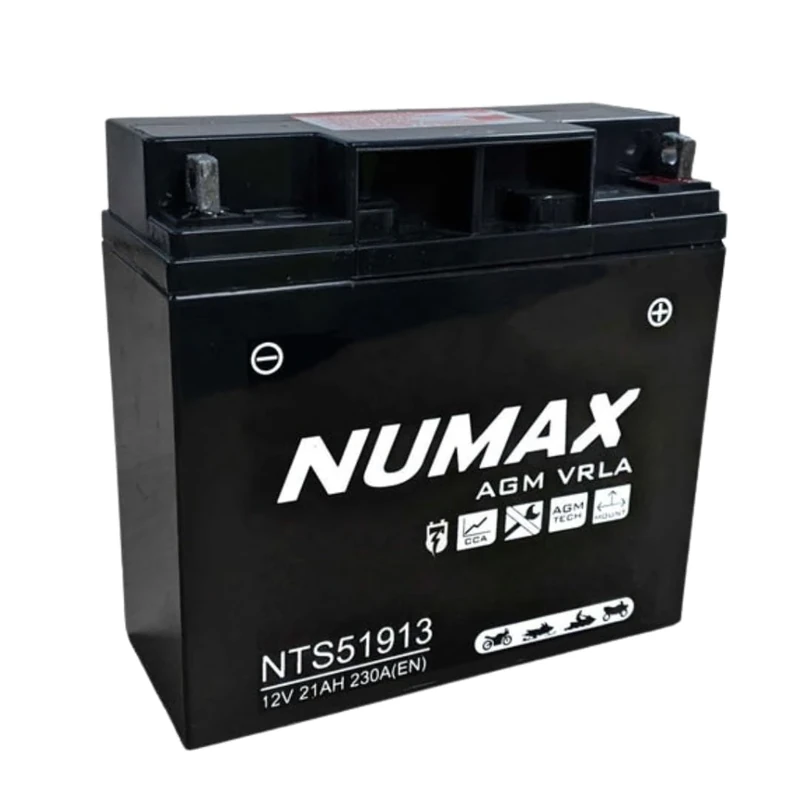 NUMAX- (MB12V20P) NTS 51913 Motorcycle Battery - Jet Ski - ATV Quad - Lawn Mower