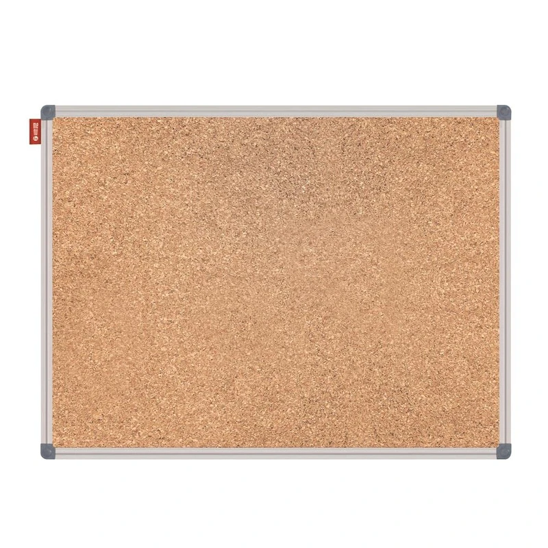 Memobe Cork Pin Board 120 x 90 cm - Pin Board Cork Board with Aluminium Frame - Cork Board for Photo Hanging, Notes - Cork Wall Natural Cork Surface - Cork Board for Office - Cork Panels for The Wall
