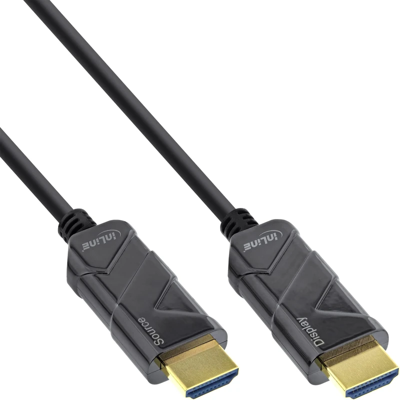 InLine® HDMI AOC Cable, Ultra High Speed HDMI Cable, 8K4K, Black, 80 m