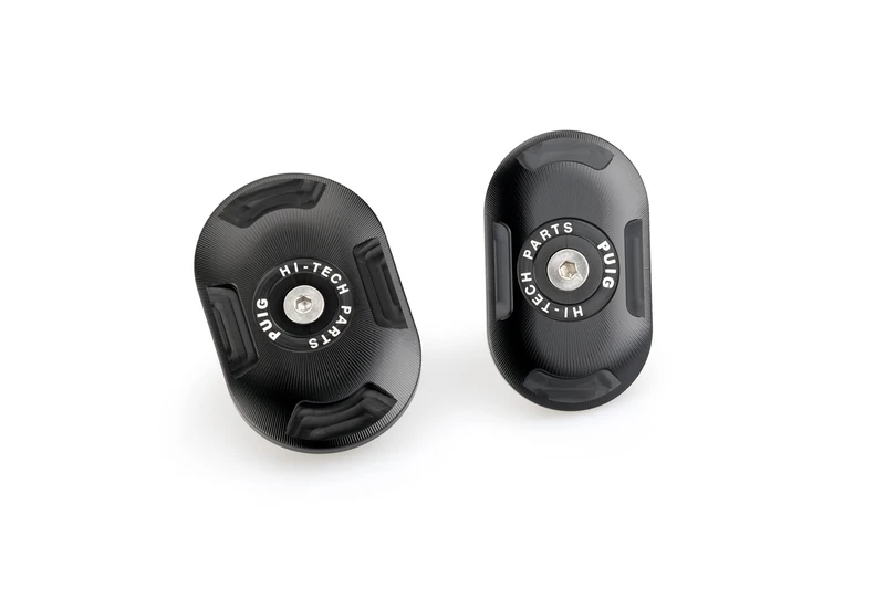 Puig 21089N Frame plug made of CNC machined anodized aluminum with precise design for protection and aesthetic finishing of the assembly, Black