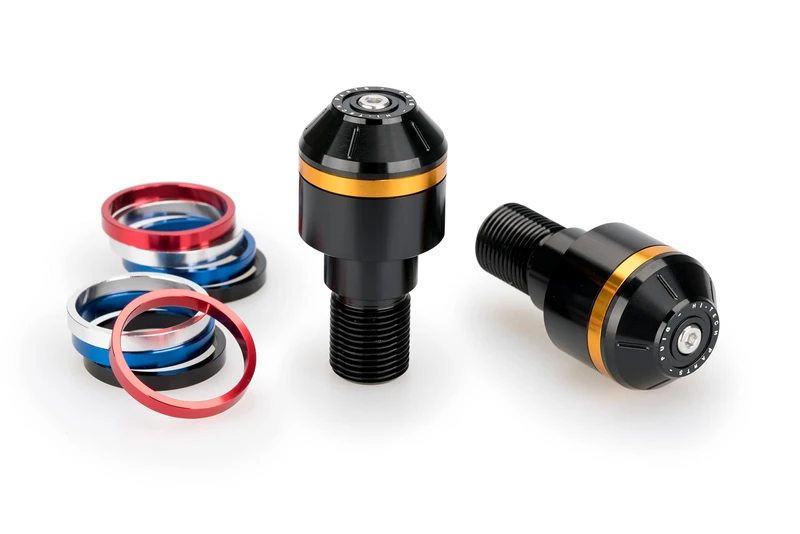 Puig 21293N Short Handlebar Counterweights with Black Ring