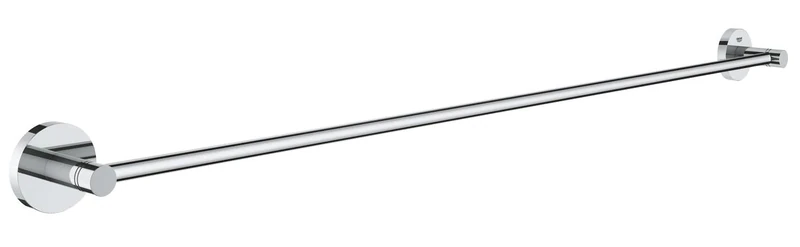 GROHE Start QuickFix Towel Rail (Metal, Concealed Fastening, Including Screws and Dowels, Extra Easy to Fit with GROHE QuickGlue), Size 854mm, Chrome, 41187000