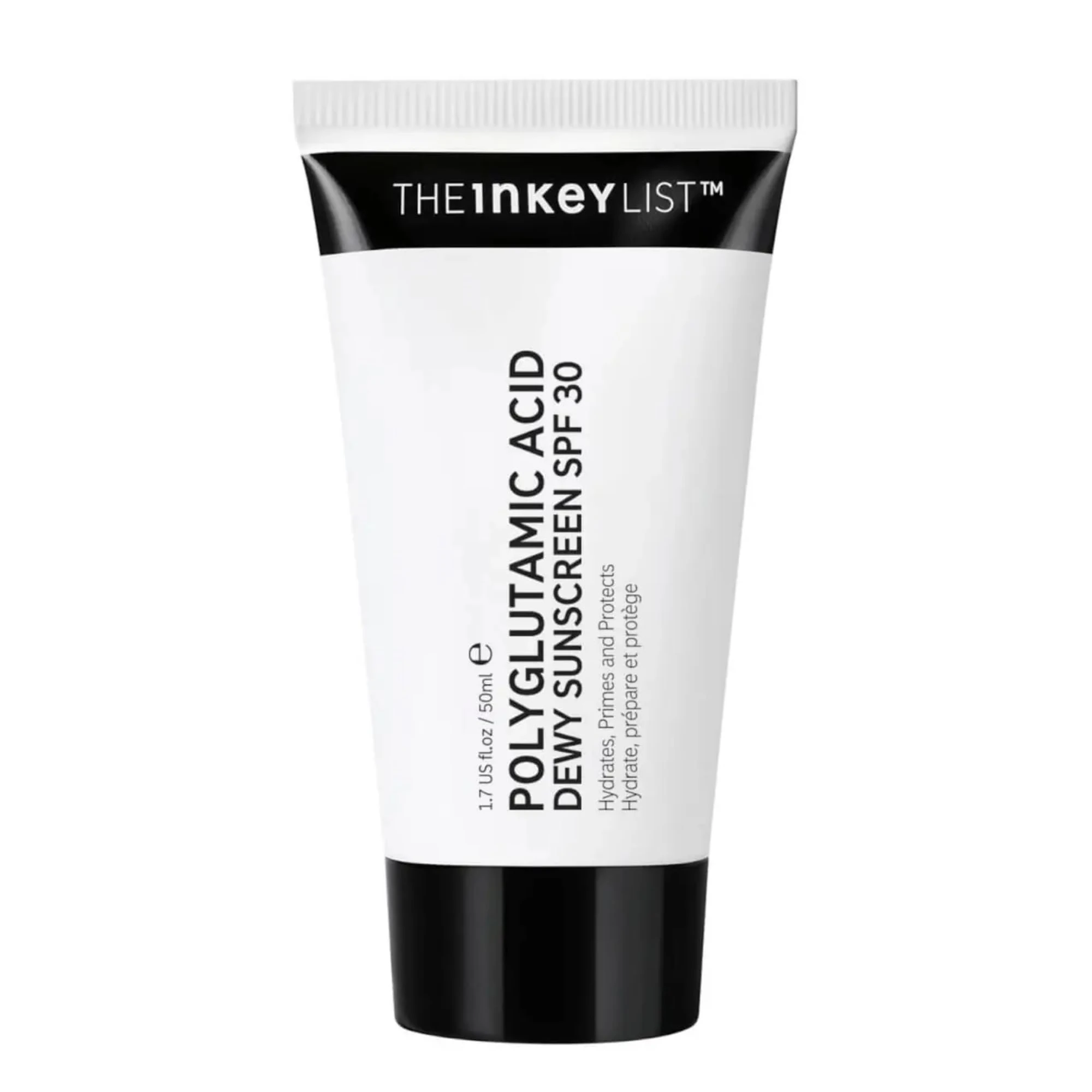 The INKEY List Polyglutamic Acid Dewy Sunscreen SPF 30 50ml, Primes and Protects, Non-Greasy, Vegan Friendly, Suitable For All Skin Types