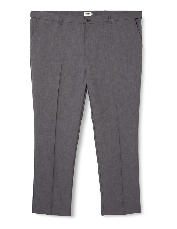 Farah Classic Men's Roachman Trousers, Grey, 58W 33L UK