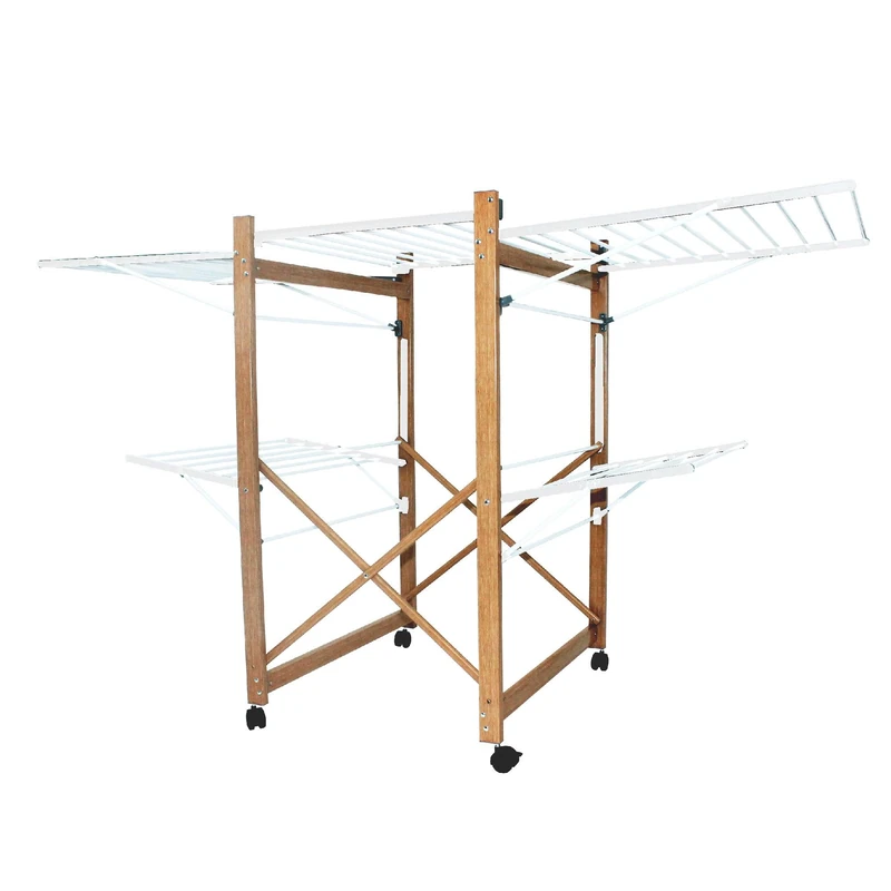 KITCHEN MOVE Multifunctional Clothes Drying Rack m, Aluminium, Wood, 32 mètres