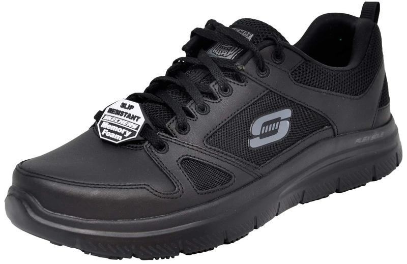 Skechers Men's Gowalk Flex Slip-ins-Sporty Slip-on Hiking Shoes | Air-Cooled Memory Foam Sneaker, Black, 14 UK