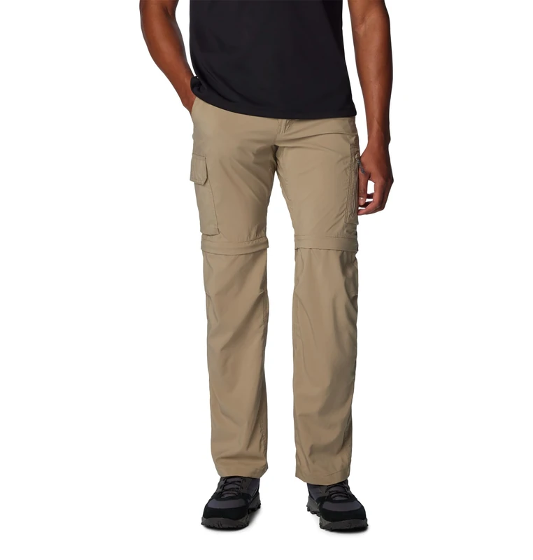 Columbia Men's Utility Convertible Trousers, Silver Ridge