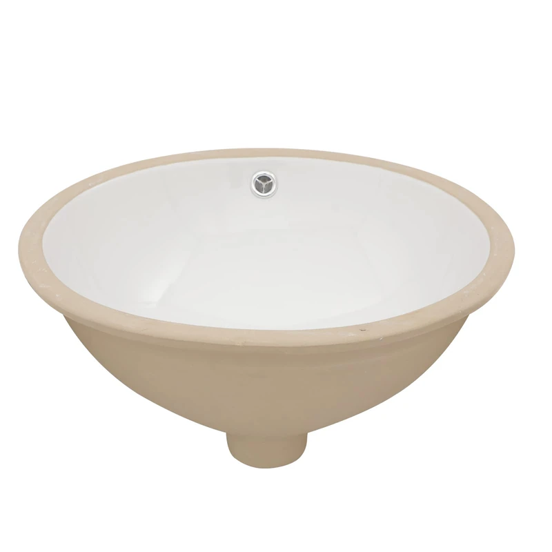 Lordear Undermount Bathroom Sink 18x15 Inch Oval Vessel Sink White Porcelain Ceramic Bathroom Vanity Sink Under Counter Lavatory Basin with Overflow Modern Art Basin