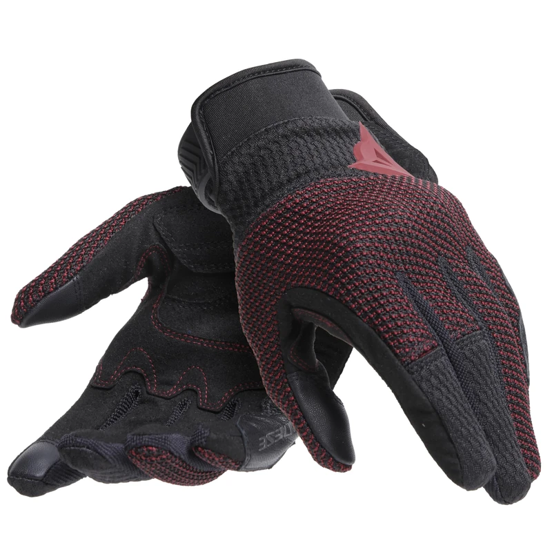 Dainese - Torino Woman Gloves, Fabric Motorcycle Gloves, Knuckle Protectors, Touch Screen, Women's Motorcycle Gloves, Black/Apple-Butter, M