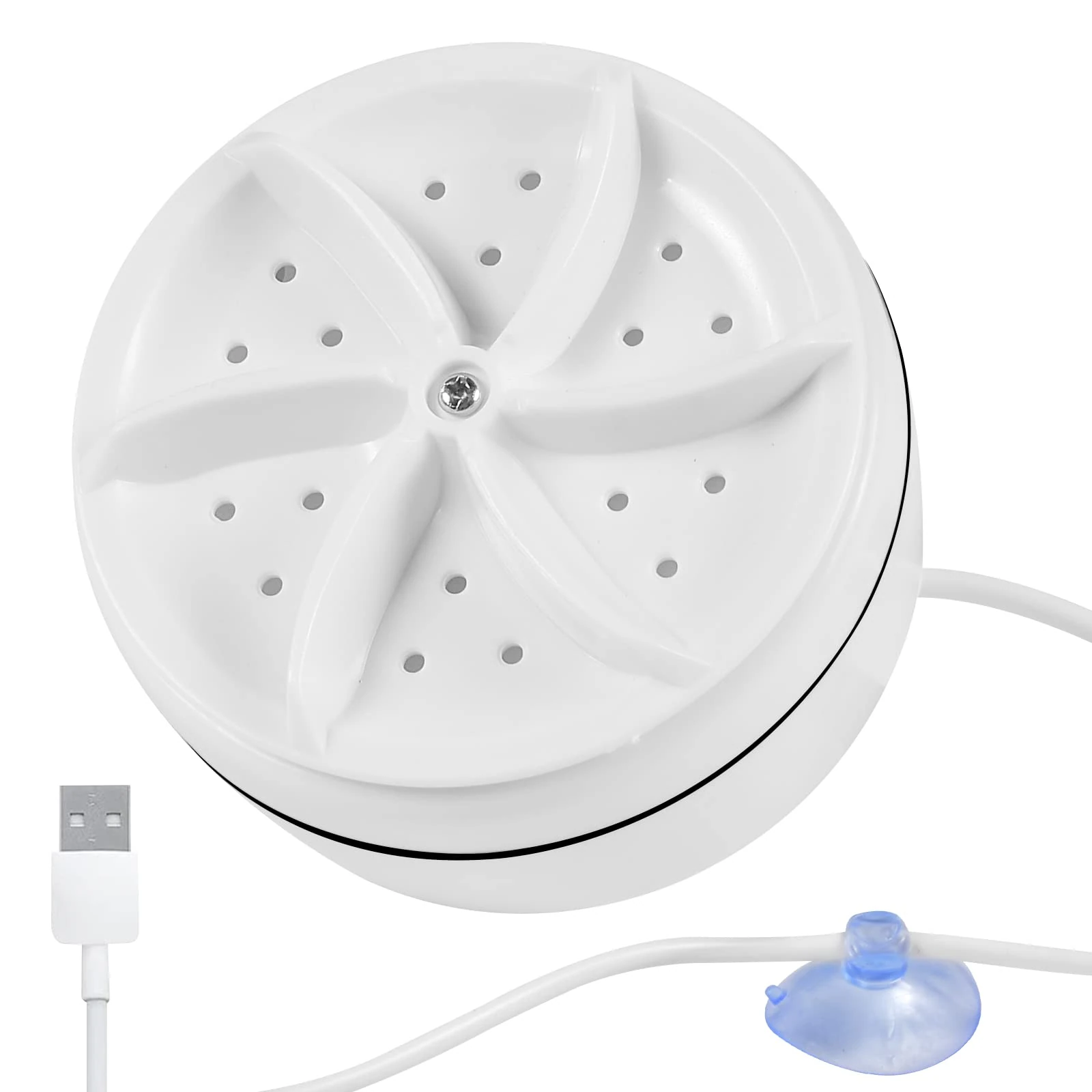 FGen Mini Turbine Washing Machine, Portable Mini Washing Machine, with USB Power Supply for Dorm, Home, Travel, Camping