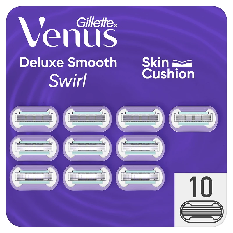 Gillette Venus Deluxe Smooth Swirl Razor Blade Refills - 6 Pack