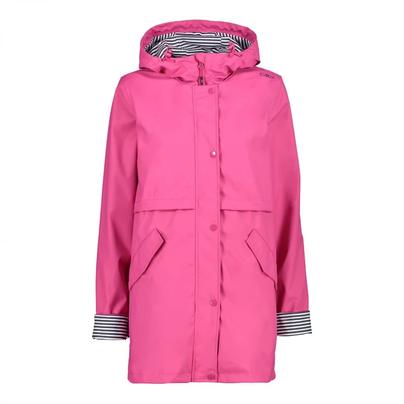 CMP - Woman Jacket Fix Hood, Geranium, XXS