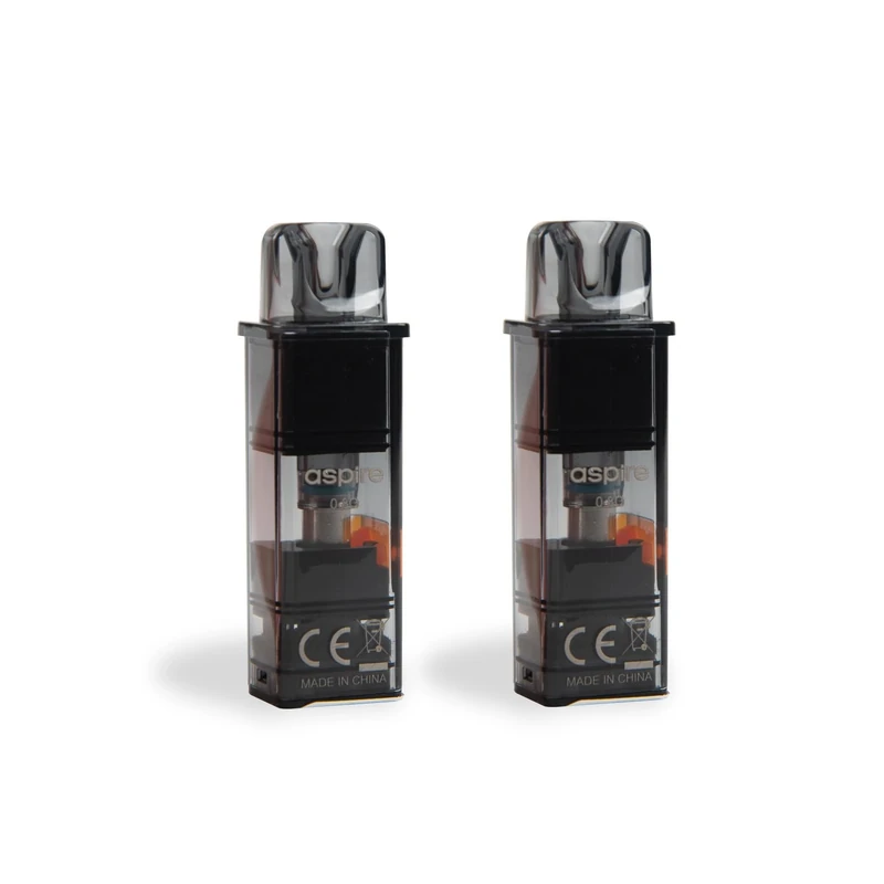 Aspire GOTEK Replacement PODs, 0.8 Ohm, Mesh, Built-in Coil, Refillable, Compatible with GOTEK X/X2/S/Pro/Nano Kits, 2mL Capacity, Aspire Vaping PODs, Pack of 2, No Nicotine