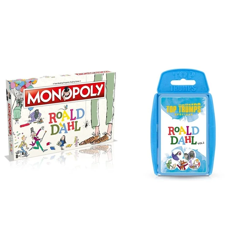 Roald Dahl Monopoly + Roald Dahl Top Trumps Volume 2