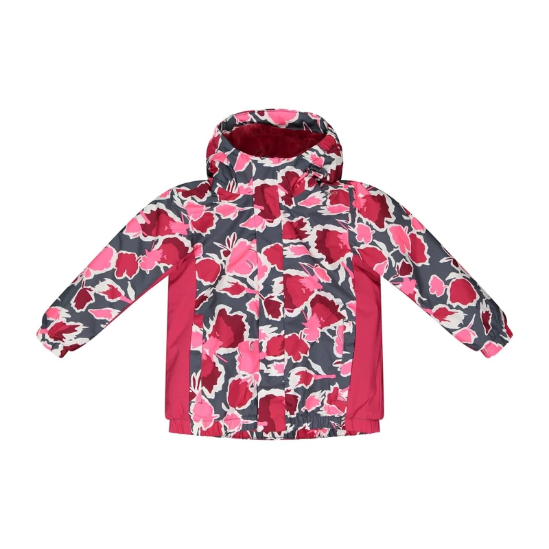 CMP - Child Jacket Fix Hood, Titanium-Gloss, 92CM