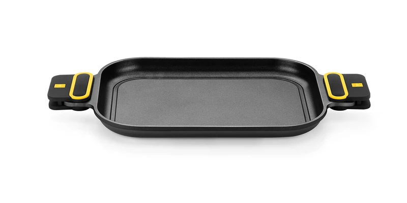 BRA Daily PRO Griddle 32 x 24 cm Cast Aluminium Non-Stick PFOA Free Suitable for All Hobs and Induction