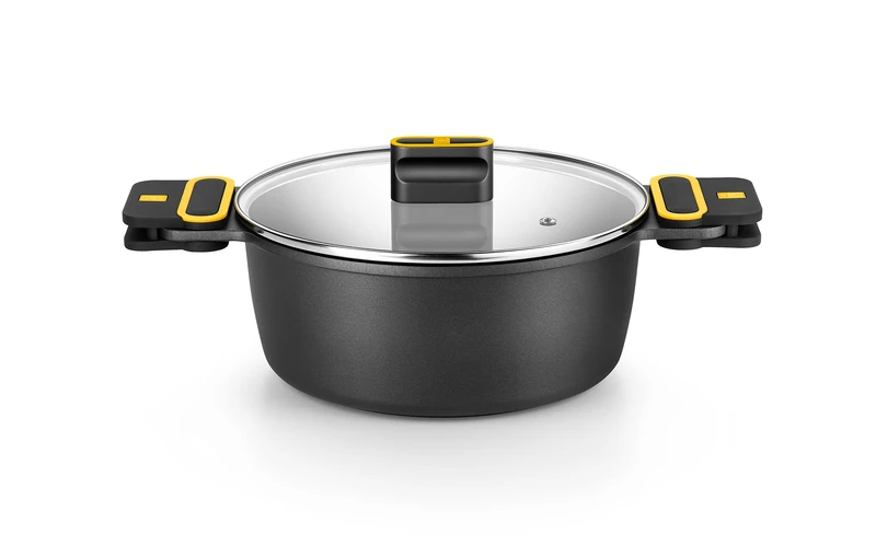 BRA Daily Pro | Casserole Dish 28 cm Cast Aluminium, Non-Stick PFOA Free, Suitable for All Hobs and Induction