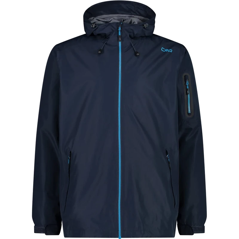 CMP - Man Jacket Fix Hood, Black Blue, 52