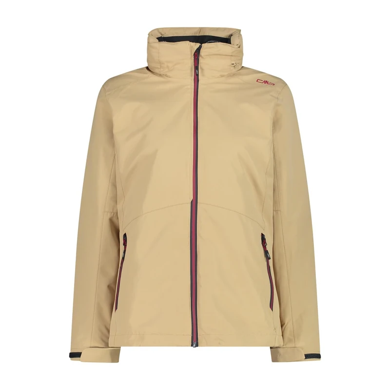CMP - Woman Jacket Zip Hood Detachble Inn.Jacket, Sesame, L