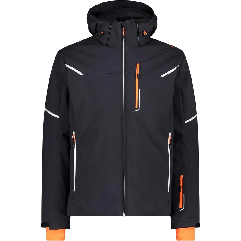 CMP - Man Jacket Zip Hood, Anthracite, 56