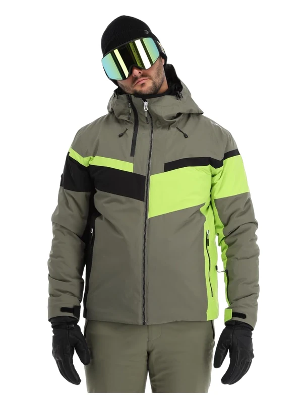 CMP - Man Jacket Fix Hood, Khaki, 48