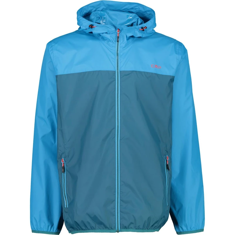 CMP - Man Jacket Rain Fix Hood, Deep Lake, 58