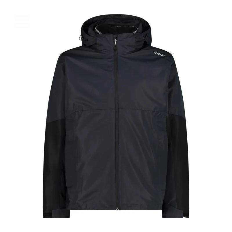 CMP - Man Jacket Zip Hood Detachable Inn.Jacket, Anthracite-Black, 54