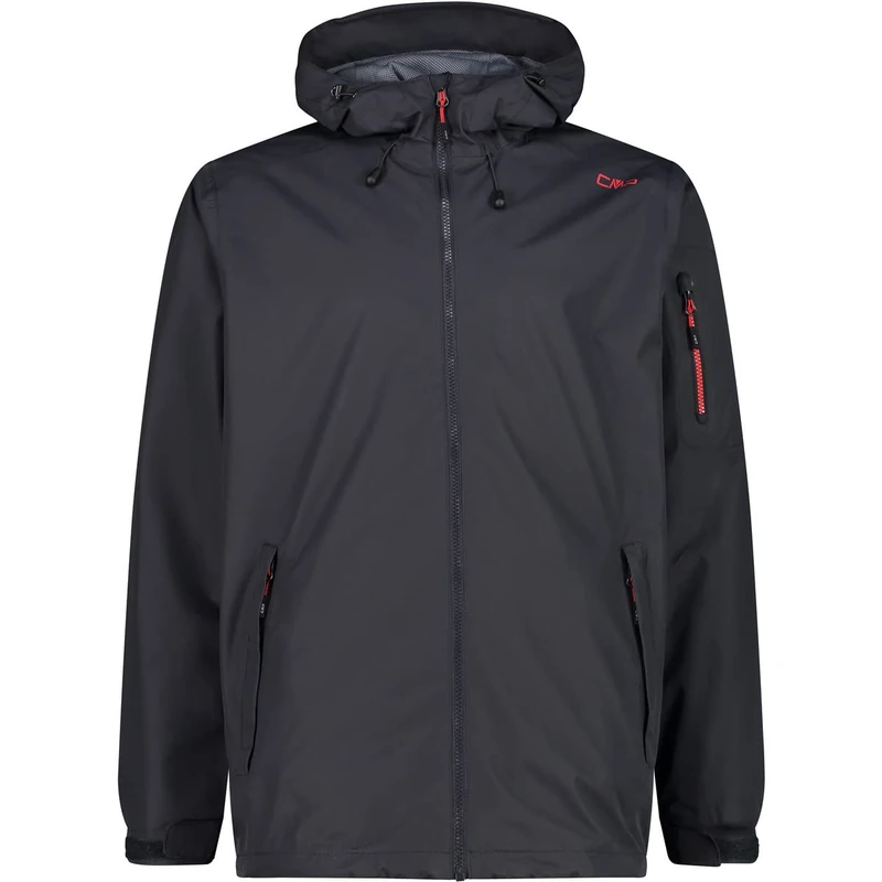 CMP - Man Jacket Fix Hood, Anthracite, 56
