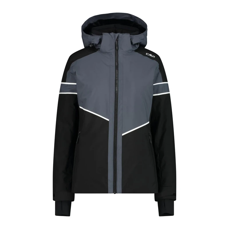 CMP - Woman Jacket Zip Hood, Black, XL